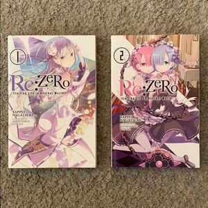 Re: Zero Light Novel Volumes 1 and 2